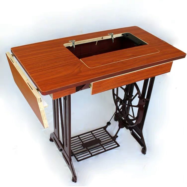 سلائی مشین کی میز اور 3 درازوں کے ساتھ اسٹینڈ